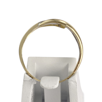 Bague d'occasion  or 750 2 tons diamants
