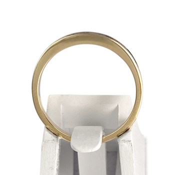 Tweedehands gouden ring 750 gele diamanten