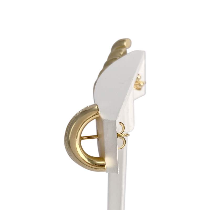 Boucles d'oreilles d'occasion or 750 jaune - vue 2
