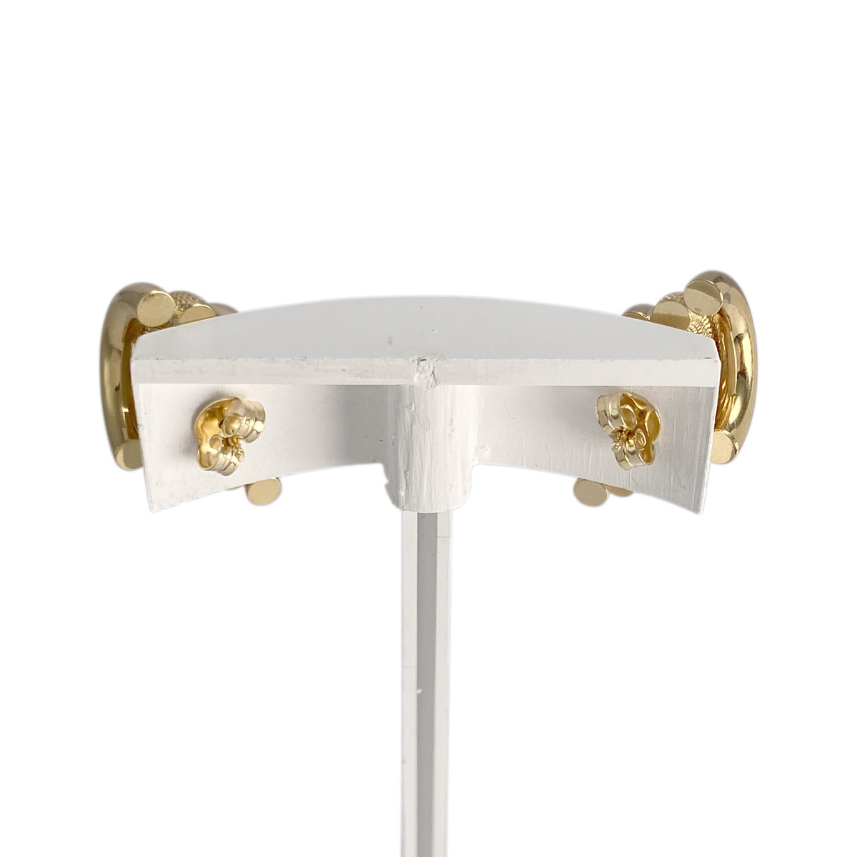 Boucles d'oreilles d'occasion or 750 jaune - vue 3