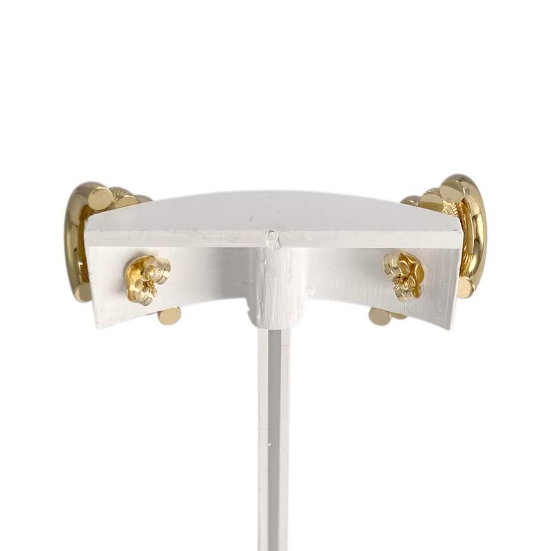 Boucles d'oreilles d'occasion or 750 jaune - vue 3