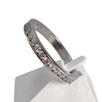 Bague d'occasion or 750 blanc diamants - vue 2