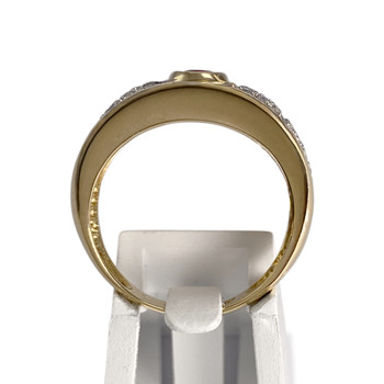 Bague d'occasion or 750 jaune rubis diamants