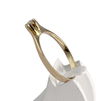 Solitaire d'occasion or 750 jaune diamant
