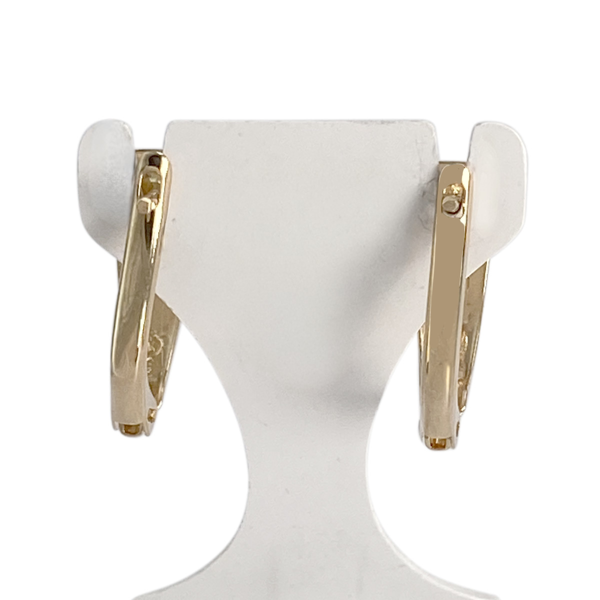 Boucles d'oreilles d'occasion  or 750 2 tons - vue 3