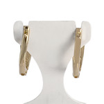 Boucles d'oreilles d'occasion  or 750 2 tons - vue 3