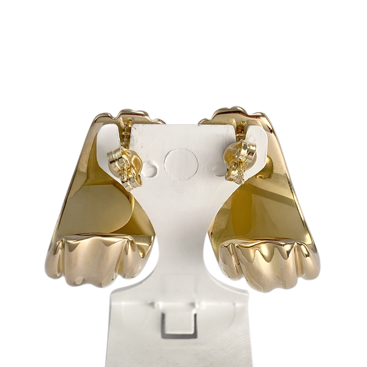 Boucles d'oreilles d'occasion or 750 jaune - vue 3