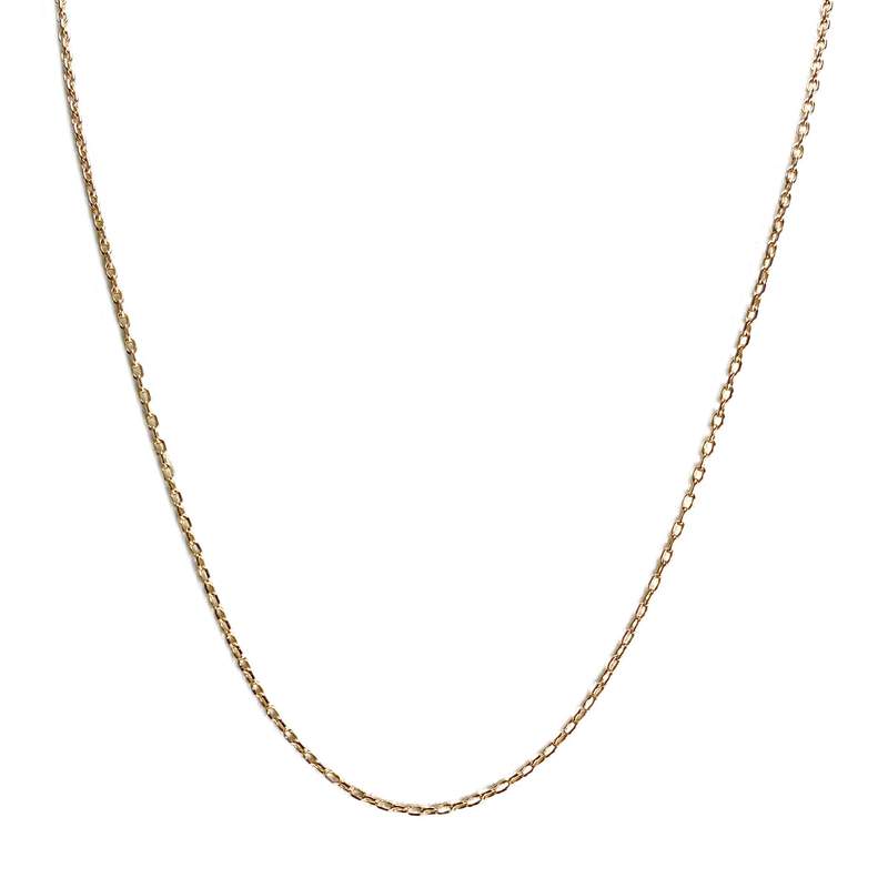 Chaîne d'occasion or 750 jaune maille forcat 52.5 cm - vue 1