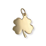 Pendentif d'occasion or 750 jaune motif trèfle - vue 2