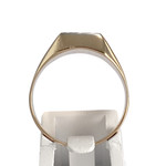 Chevalière d'occasion  or 750 2 tons - vue 3