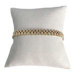Bracelet d'occasion or 585 jaune maille fantaisie - vue 1