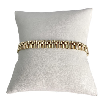 Bracelet d'occasion or 585 jaune maille fantaisie