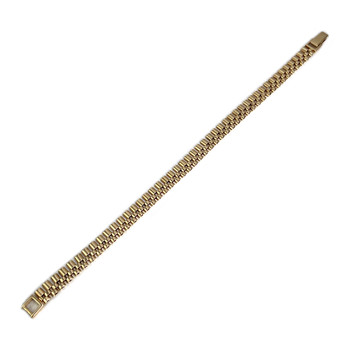 Bracelet d'occasion or 585 jaune maille fantaisie