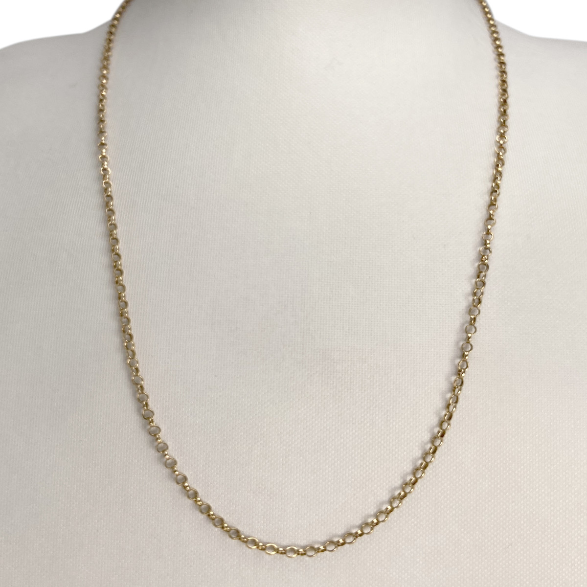 Chaîne d'occasion or 750 jaune maille cerclée - vue 2