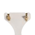 Boucles d'oreilles d'occasion  or 750 2 tons émeraudes - vue 3