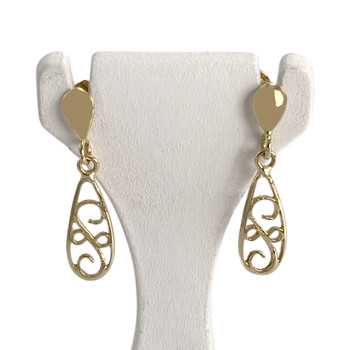 Boucles d'oreilles d'occasion or 750 jaune