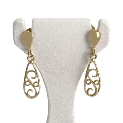 Boucles d'oreilles d'occasion or 750 jaune - vue 1
