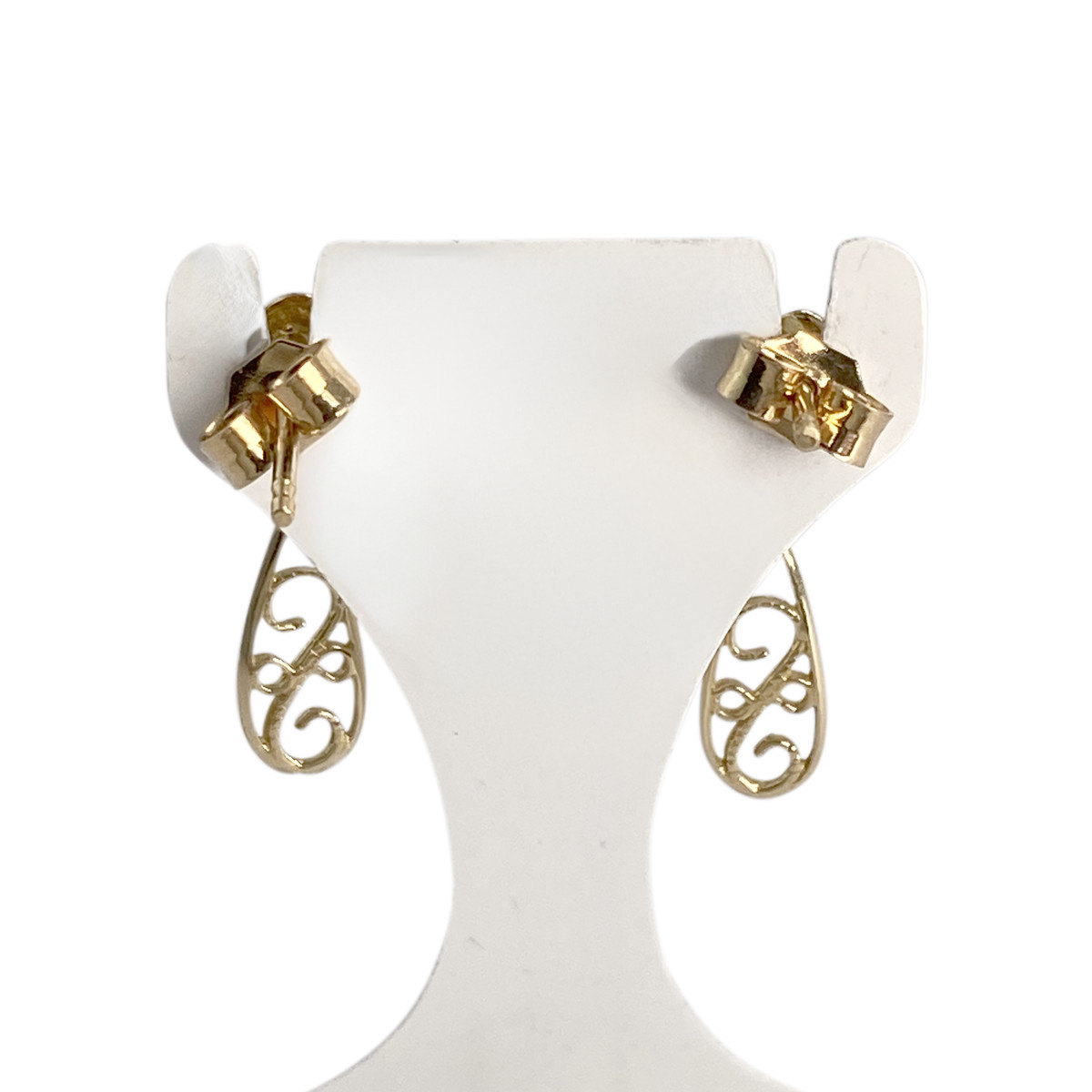 Boucles d'oreilles d'occasion or 750 jaune - vue 3