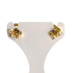 Boucles d'oreilles d'occasion or 750 jaune saphirs - vue 3