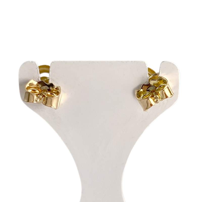 Boucles d'oreilles d'occasion or 750 jaune saphirs - vue 3