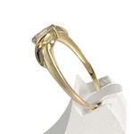 Bague d'occasion  or 750 zirconia - vue 2