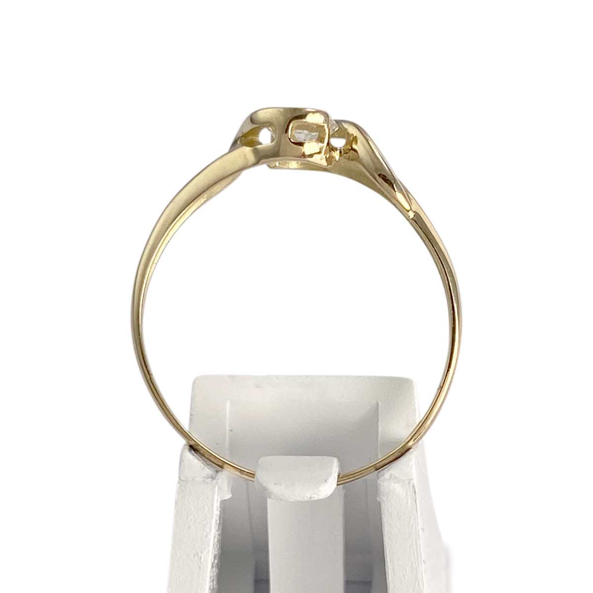 Bague d'occasion  or 750 zirconia - vue 3