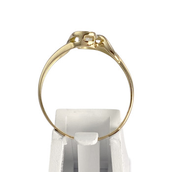 Bague d'occasion  or 750 zirconia