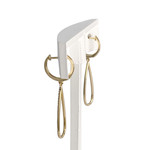 Boucles d'oreilles d'occasion 2 ors 750 diamants - vue 2
