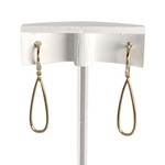 Boucles d'oreilles d'occasion 2 ors 750 diamants - vue 3
