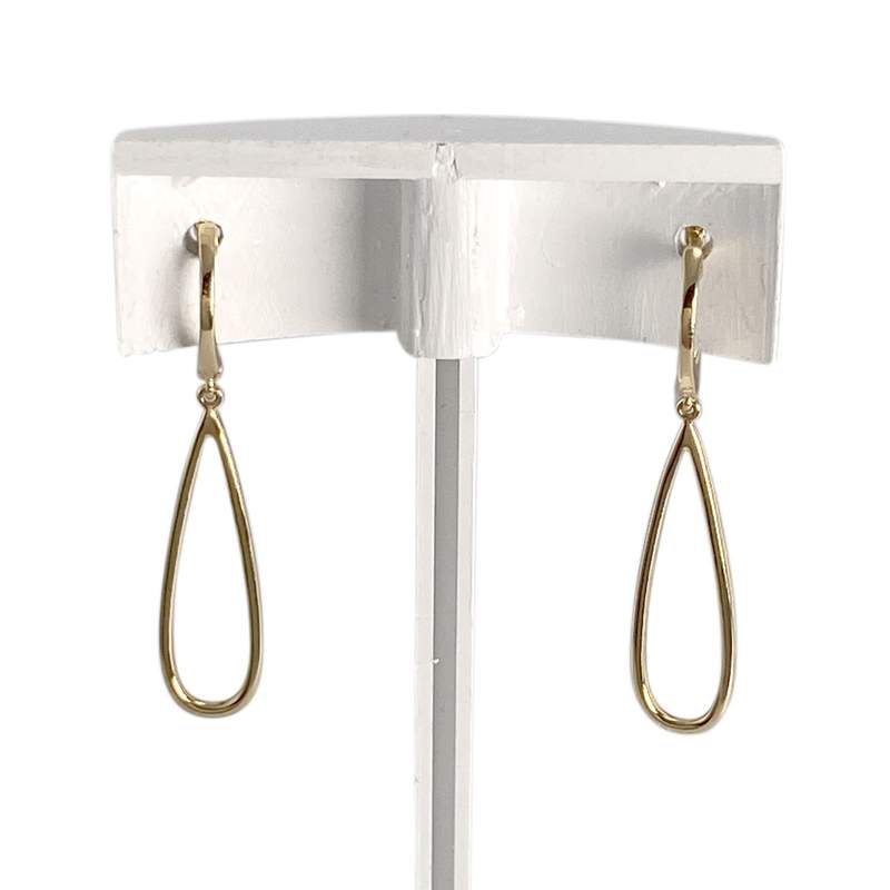 Boucles d'oreilles d'occasion 2 ors 750 diamants - vue 3