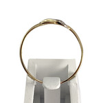 Bague d'occasion  or 750 2 tons diamant - vue 3