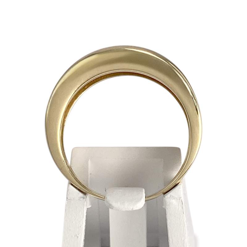 Bague d'occasion or 750 jaune diamants - vue 3
