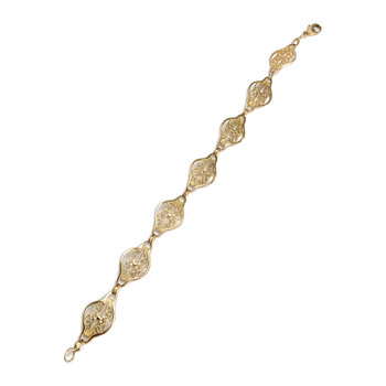 Bracelet d'occasion or 750 jaune filigranes