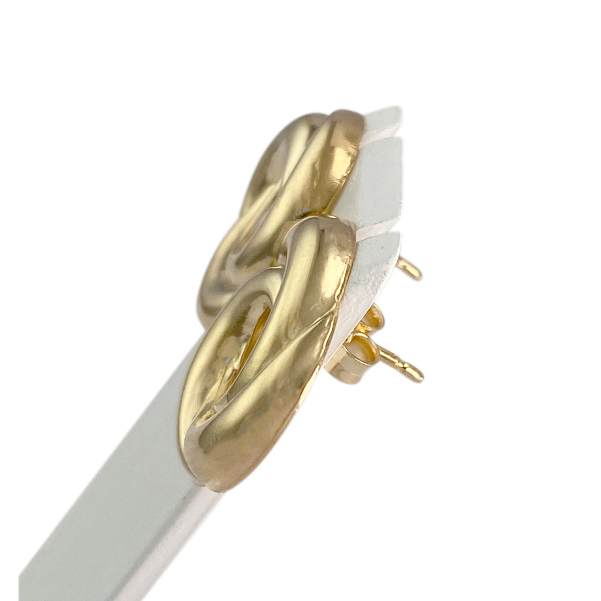 Boucles d'oreilles d'occasion or 750 jaune - vue 2