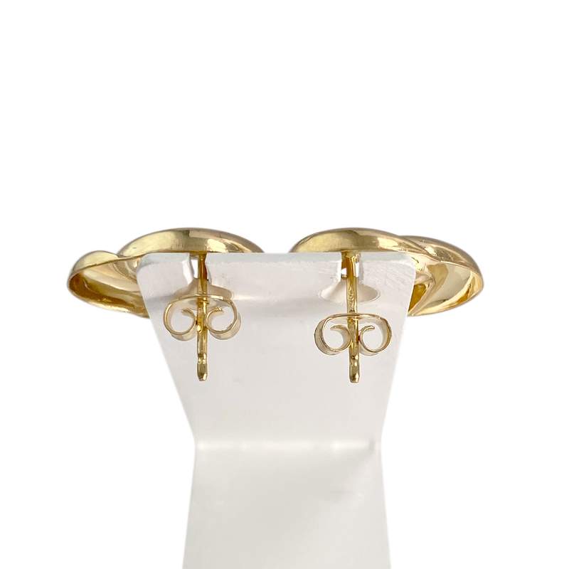 Boucles d'oreilles d'occasion or 750 jaune - vue 3