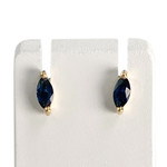 Boucles d'oreilles d'occasion or 750 jaune saphir - vue 1