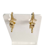 Boucles d'oreilles d'occasion or 750 jaune saphir - vue 3
