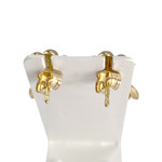 Boucles d'oreilles d'occasion or 750 jaune - vue 3