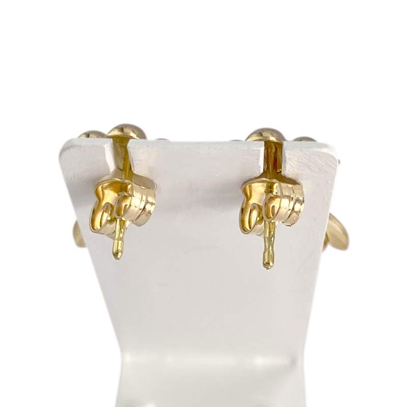 Boucles d'oreilles d'occasion or 750 jaune - vue 3