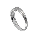 Bague d'occasion or 375 blanc diamants - vue 2