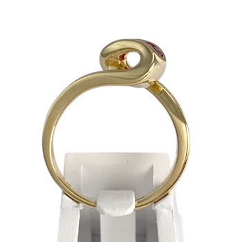 Bague d'occasion or 750 jaune diamants rubis
