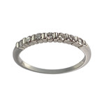 Bague d'occasion or 750 blanc diamants - vue 1