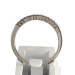 Bague d'occasion or 750 blanc diamants - vue 3