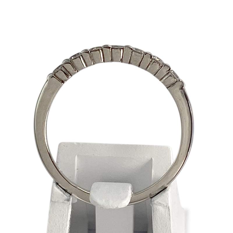 Bague d'occasion or 750 blanc diamants - vue 3