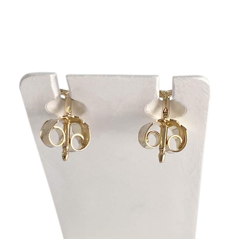 Boucles d'oreilles d'occasion or 750 jaune coeur - vue 3