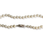 Collier d'occasion or 750 blanc perles de culture du japon - vue 3