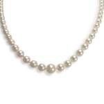 Tweedehands ketting van 750 geelgoud met gekweekte parel, 42 cm - afbeelding 1
