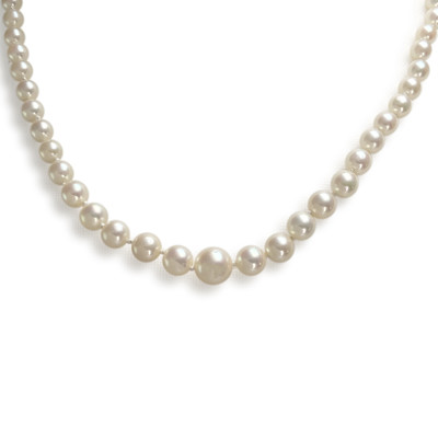 Collier d'occasion or 750 jaune perle de culture - vue 1