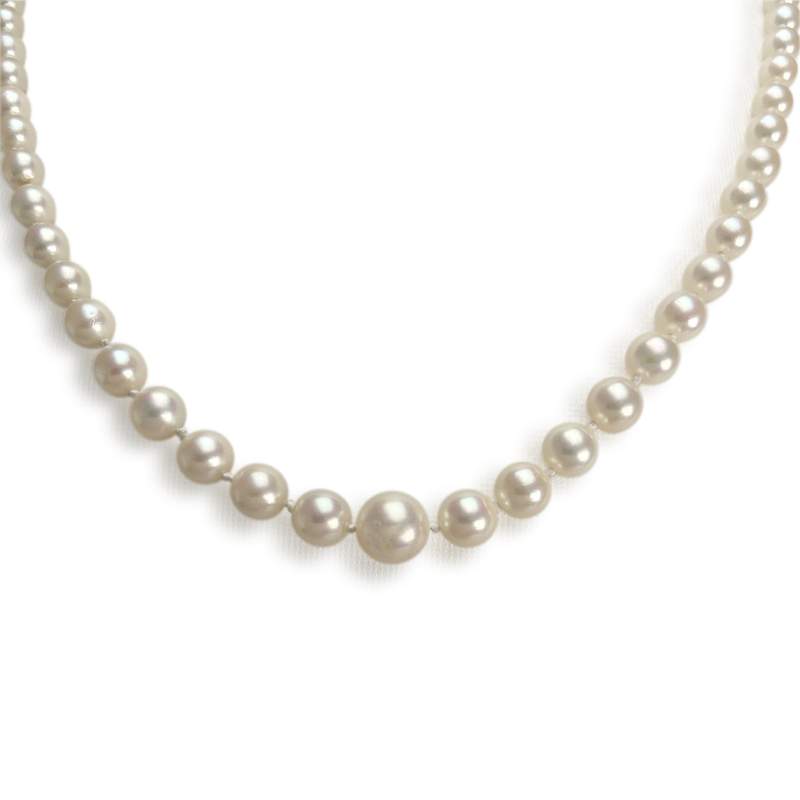 Collier d'occasion or 750 jaune perle de culture - vue 1