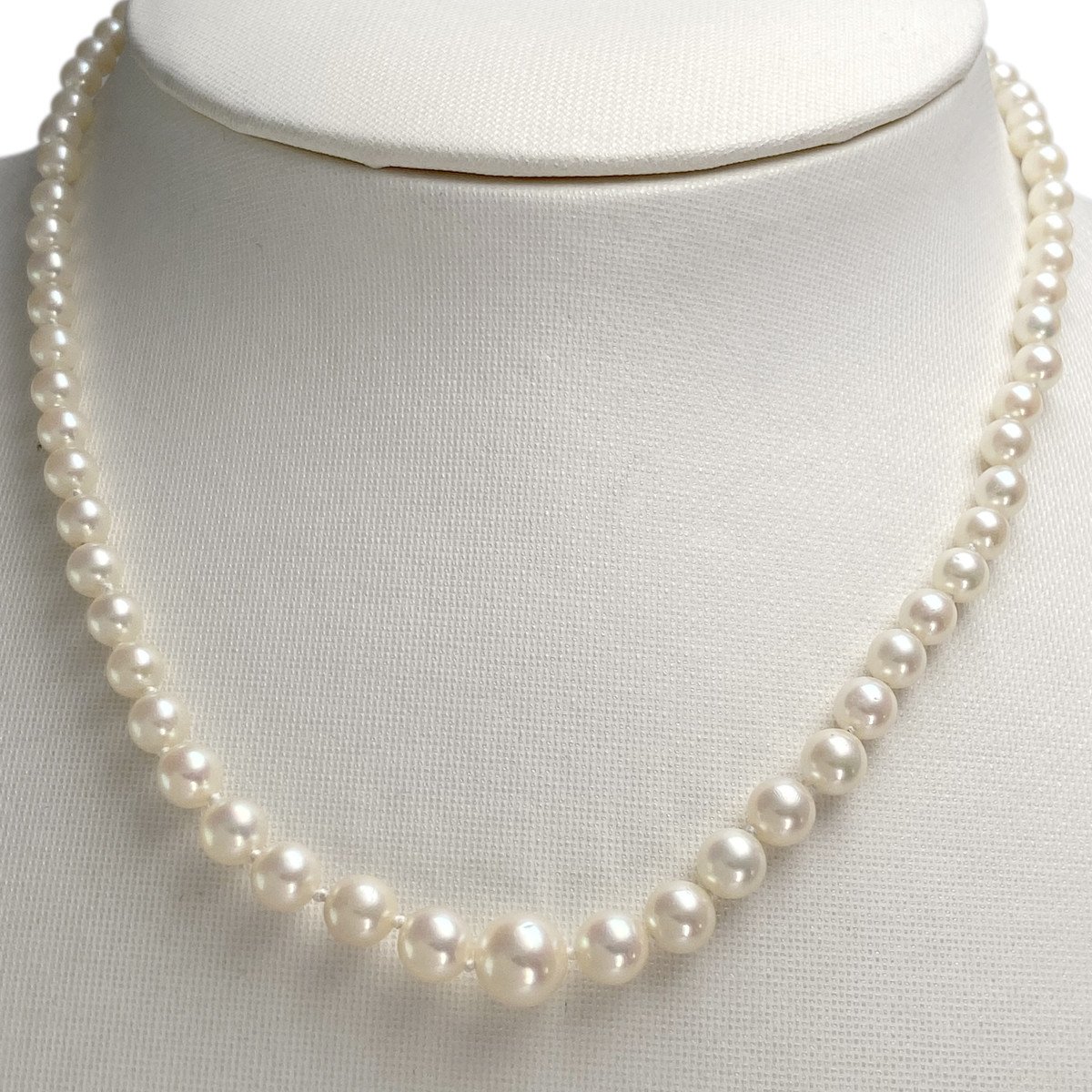 Collier d'occasion or 750 jaune perle de culture - vue 2